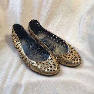 Gold laser cut flats